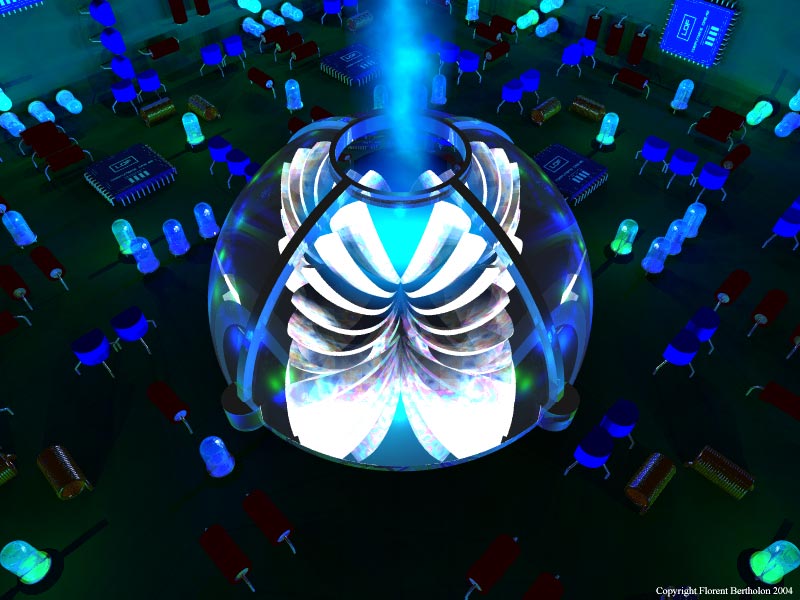 PovRay Goa: Computer's dream